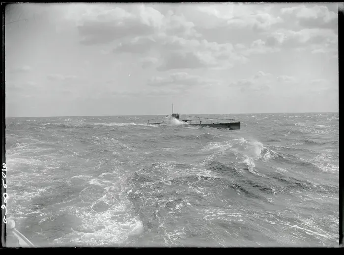 Framed Print : Submarine Sailing off Shore Framed Print : Submarine Sailing off Shore