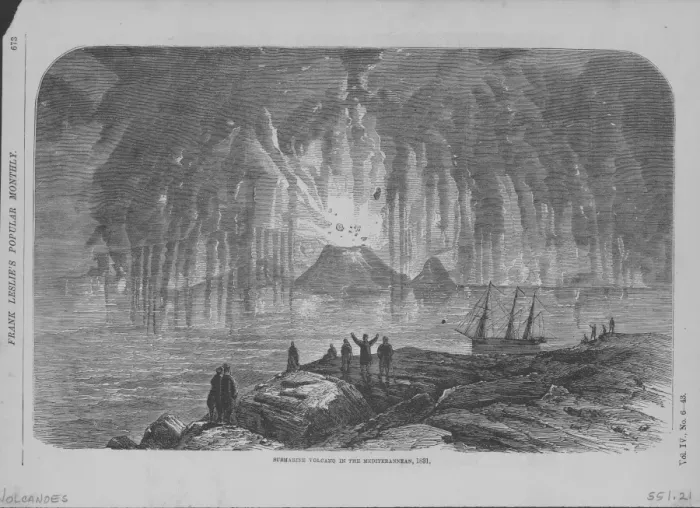 Framed Print : Submarine Volcano Erupting Framed Print : Submarine Volcano Erupting