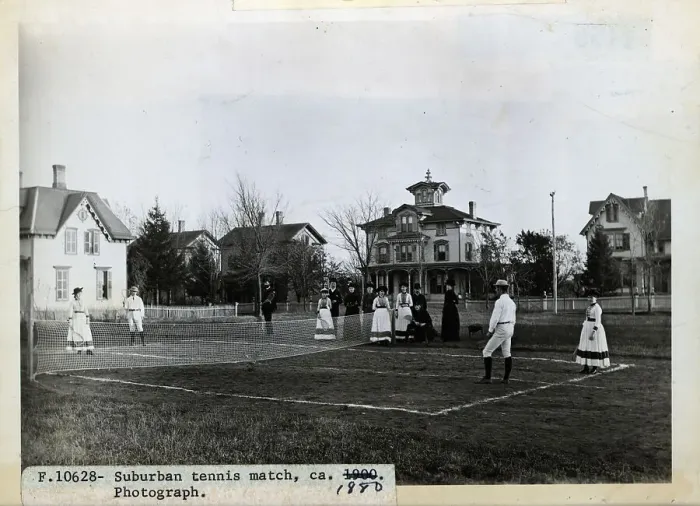 Framed Print : Suburban Tennis Match Framed Print : Suburban Tennis Match