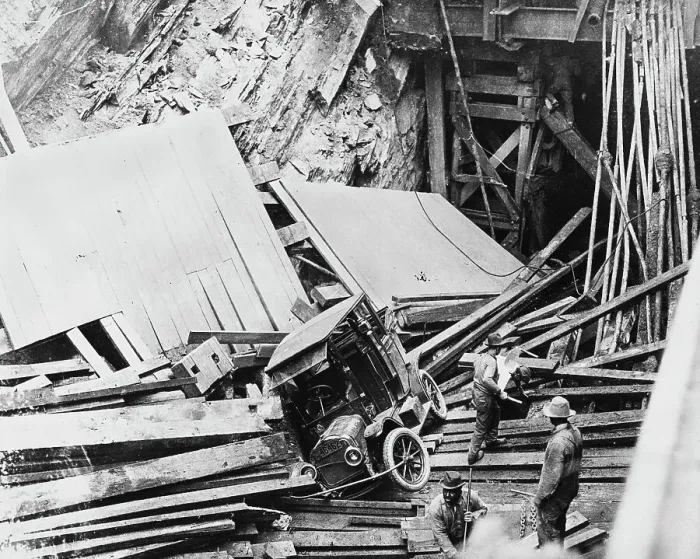 Framed Print : Subway Cave-In Framed Print : Subway Cave-In
