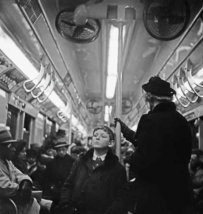 Framed Print : Subway Travel, 1948