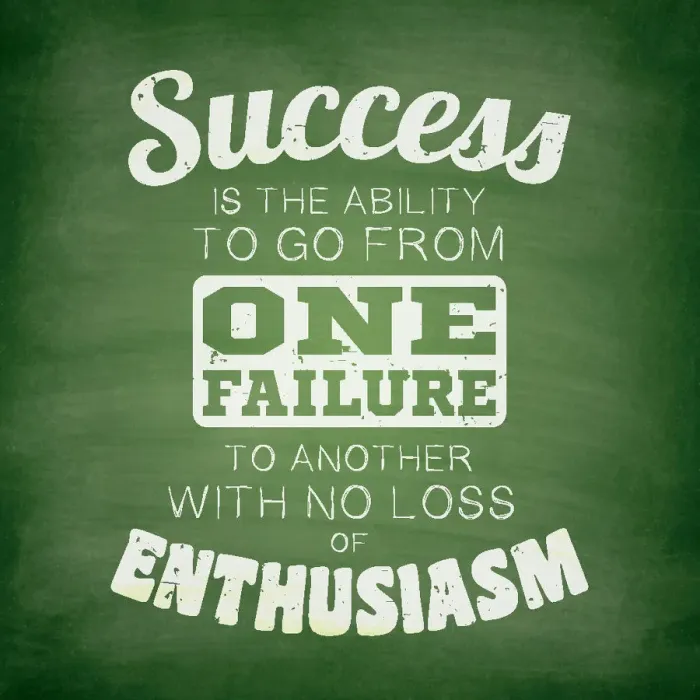 Framed Print : Success is the ability to go from one failure... Chalkboard Framed Print : Success is the ability to go from one failure... Chalkboard