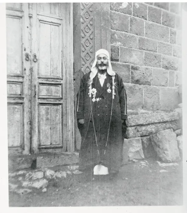 Framed Print : Sudanese Chief Posing in Front of Building Framed Print : Sudanese Chief Posing in Front of Building