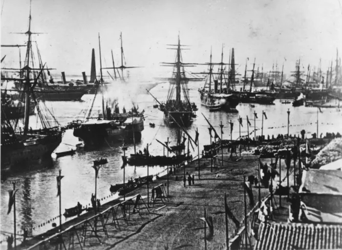 Framed Print : Suez Canal Opened Framed Print : Suez Canal Opened