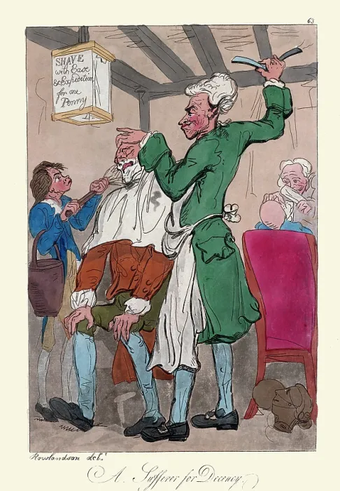 Framed Print : A sufferer for decency