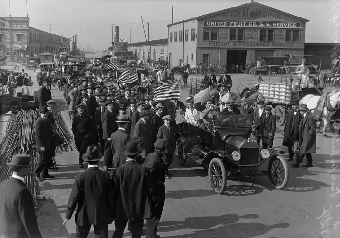 Framed Print : Suffrage Auto Parade, 1915 Framed Print : Suffrage Auto Parade, 1915