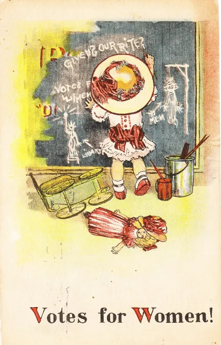 Framed Print : Suffrage Chalkboard Girl Framed Print : Suffrage Chalkboard Girl