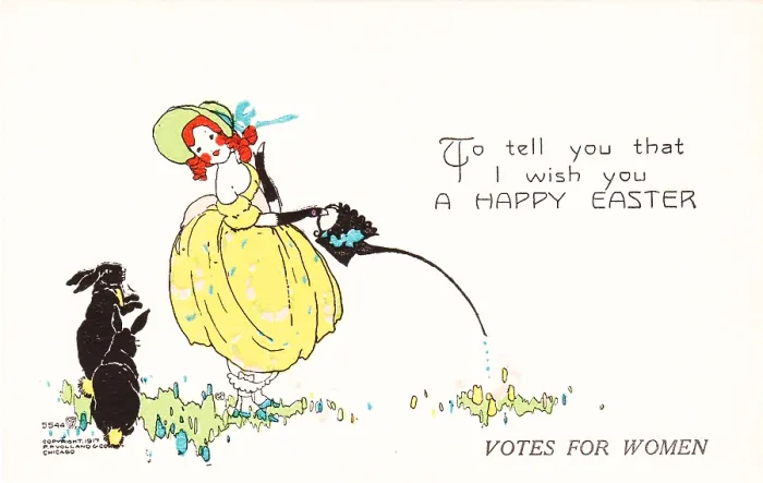 Framed Print : Suffrage Easter Card Framed Print : Suffrage Easter Card