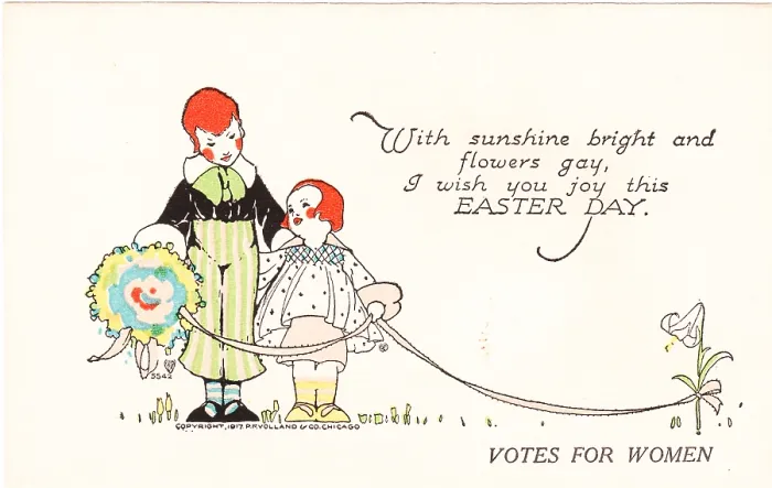 Framed Print : Suffrage Easter Card Framed Print : Suffrage Easter Card