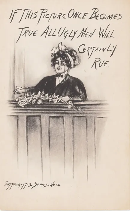 Framed Print : Suffrage Female Judge Framed Print : Suffrage Female Judge