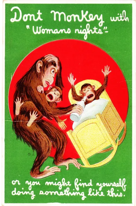 Framed Print : Suffrage Monkey Father Framed Print : Suffrage Monkey Father