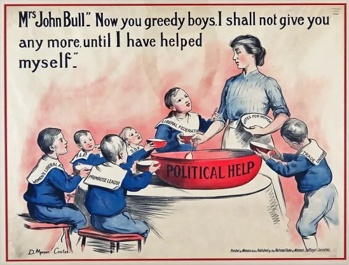Framed Print : Suffrage Mrs. John Bull Framed Print : Suffrage Mrs. John Bull