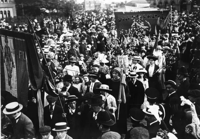 Framed Print : Suffragette Demo Framed Print : Suffragette Demo