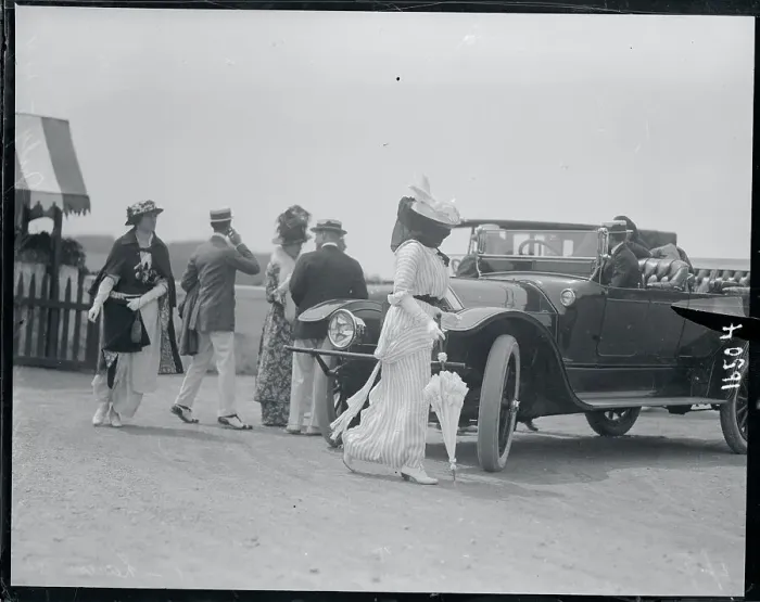 Framed Print : Suffragette with Entourage Framed Print : Suffragette with Entourage