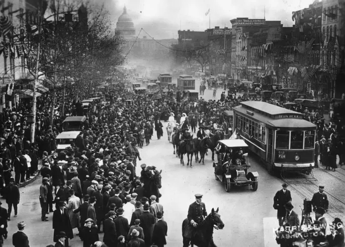 Framed Print : Suffragette Marchers Framed Print : Suffragette Marchers