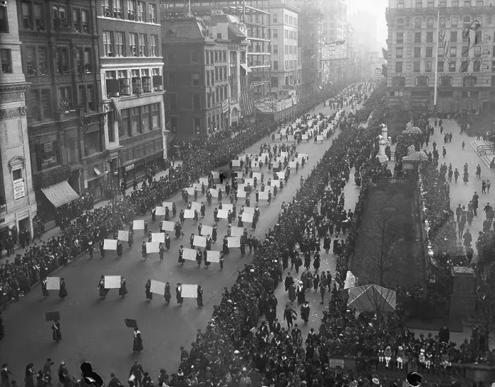 Framed Print : Suffragette Parade Framed Print : Suffragette Parade
