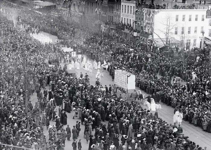 Framed Print : Suffragette Parade in Washington Framed Print : Suffragette Parade in Washington