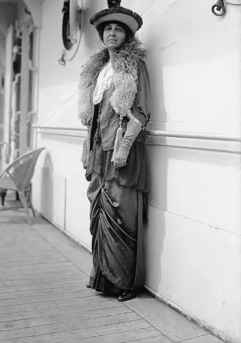 Framed Print : Suffragette Posing on Ship Deck