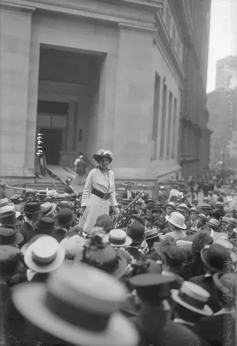 Framed Print : Suffragette Speaking to Supporters Framed Print : Suffragette Speaking to Supporters