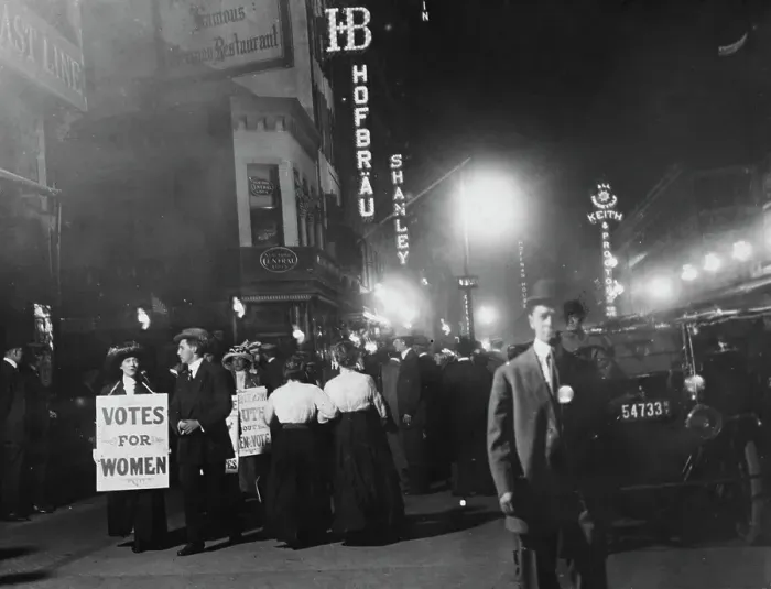 Framed Print : Suffragettes Of Broadway