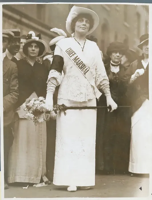 Framed Print : Suffragettes Being Led by Their Chief Marshall Framed Print : Suffragettes Being Led by Their Chief Marshall