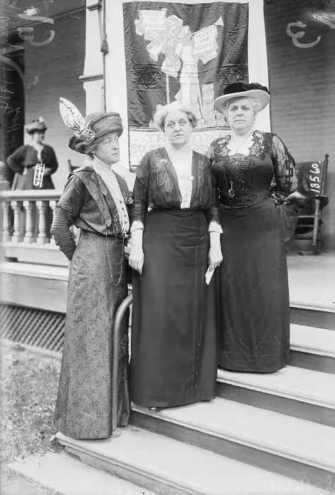 Framed Print : Suffragettes Posing for Camera Framed Print : Suffragettes Posing for Camera