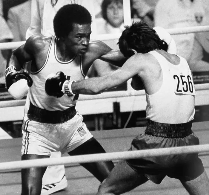 Framed Print : Sugar Ray Leonard Boxing at Olympics Framed Print : Sugar Ray Leonard Boxing at Olympics