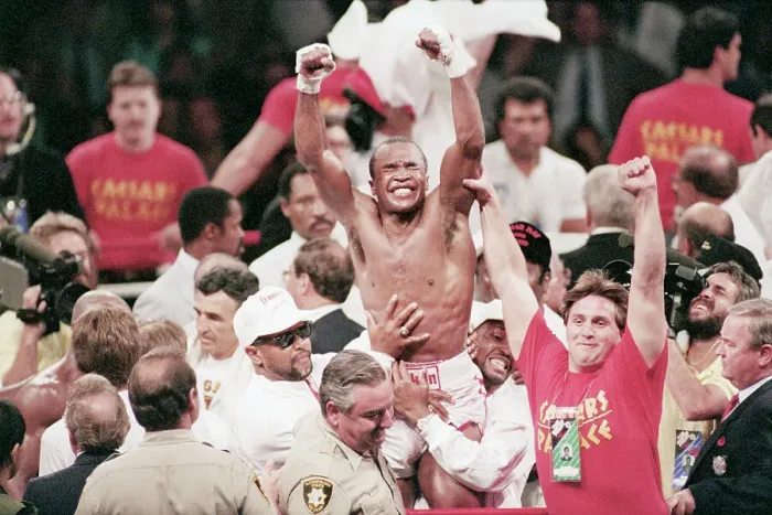 Framed Print : Sugar Ray Leonard During a Victory Celebration Framed Print : Sugar Ray Leonard During a Victory Celebration