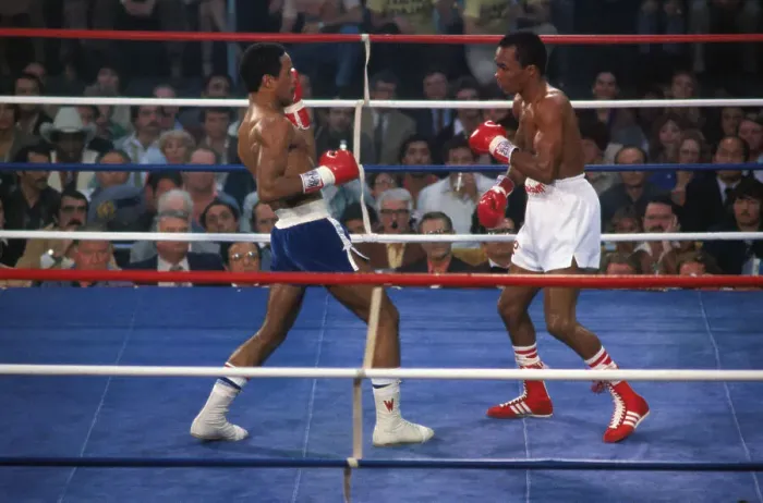 Framed Print : Sugar Ray Leonard and Wilfred Benitez in the Boxing Ring Framed Print : Sugar Ray Leonard and Wilfred Benitez in the Boxing Ring