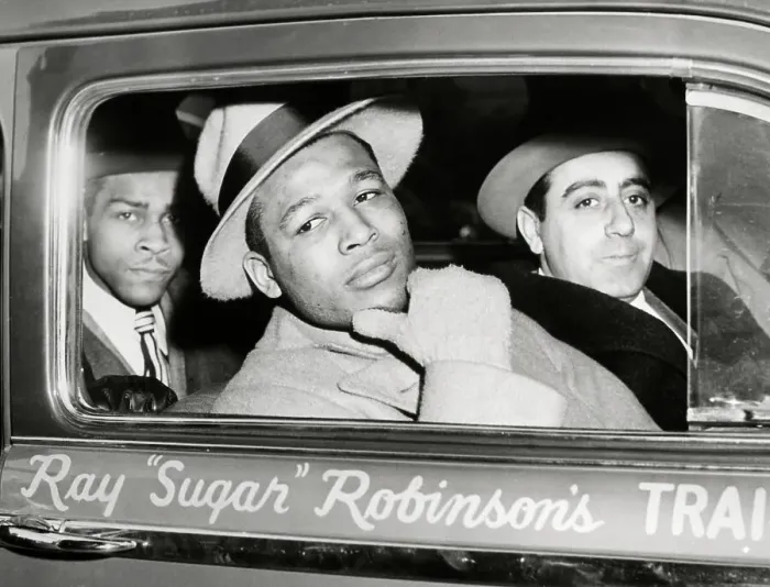 Framed Print : Sugar Ray Robinson Looking Out of Car Framed Print : Sugar Ray Robinson Looking Out of Car