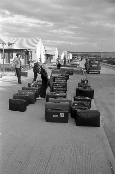 Framed Print : Suitcases And Chalets Framed Print : Suitcases And Chalets