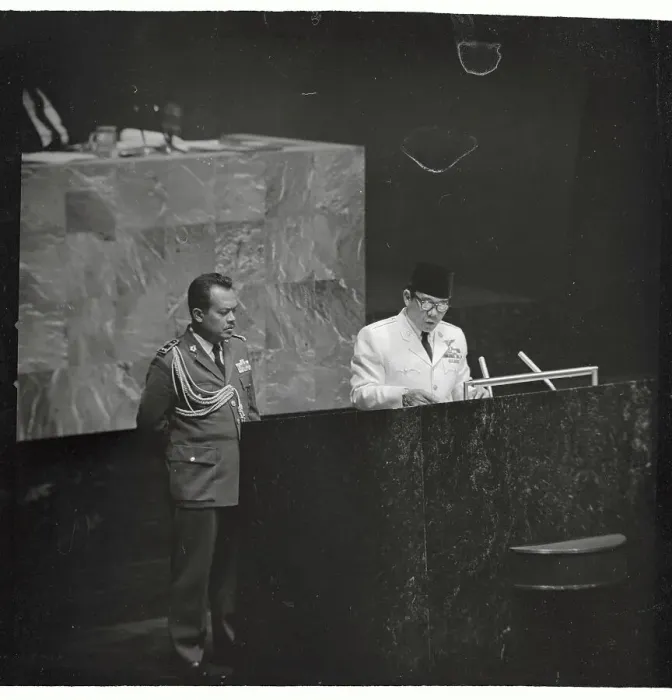 Framed Print : Sukarno Achmed Speaking at Podium Framed Print : Sukarno Achmed Speaking at Podium