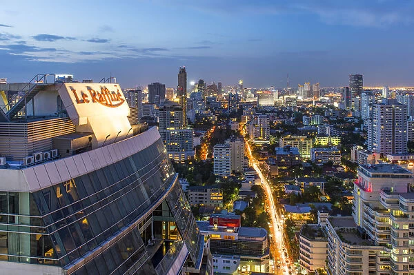Sukhumvit area in Bangkok city