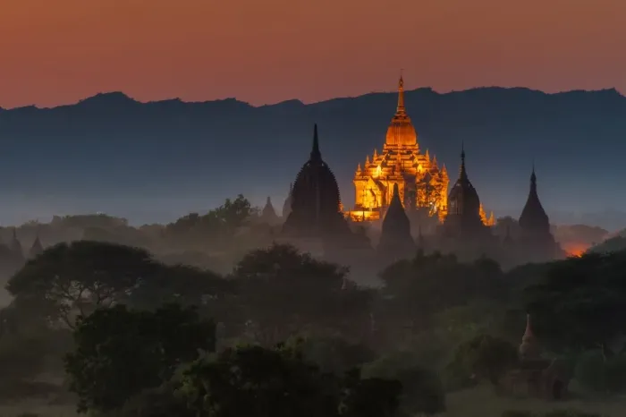 Framed Print : Sulamani Temple in Bagan