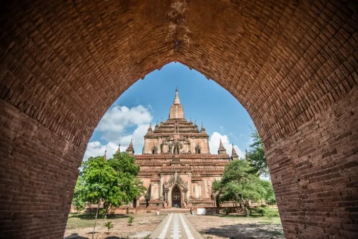 Framed Print : Sulamani Temple in bagan myanmar