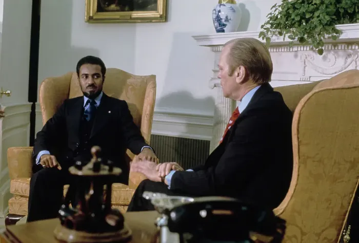 Framed Print : Sultan Of Oman With President Ford Framed Print : Sultan Of Oman With President Ford