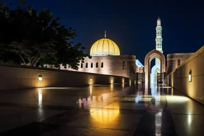 Framed Print : Sultan Qaboos Grand Mosque, Muscat, Oman