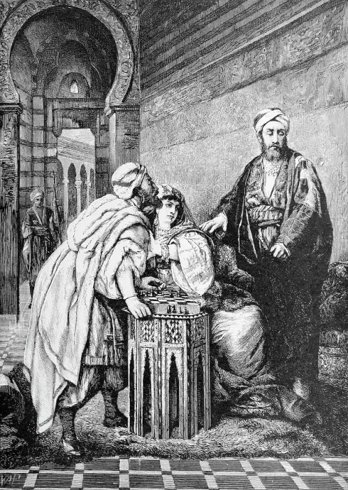 Framed Print : Sultan Saladin with His Sister Sittah