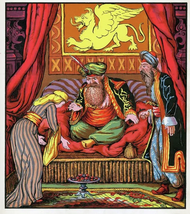 Framed Print : The Sultan and His Viseer Framed Print : The Sultan and His Viseer