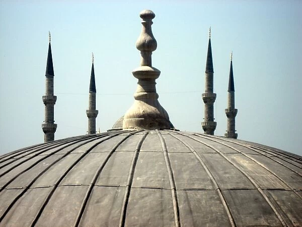 Sultanahmet from Haghia Sofia, Istanbul, Turkey