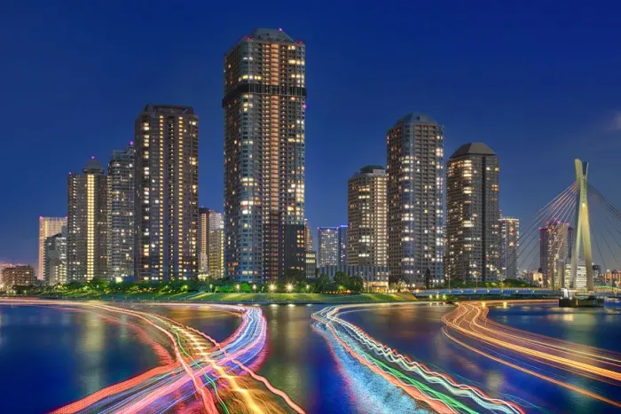 Framed Print : Sumida River Lights Framed Print : Sumida River Lights