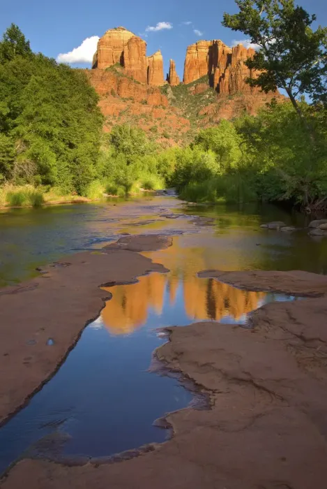 Framed Print : Summer evening at Red Rock Crossing near Sedona, Arizona, USA Framed Print : Summer evening at Red Rock Crossing near Sedona, Arizona, USA