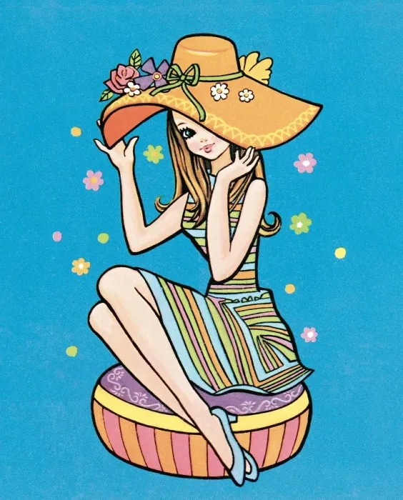 Framed Print : Summer girl Framed Print : Summer girl