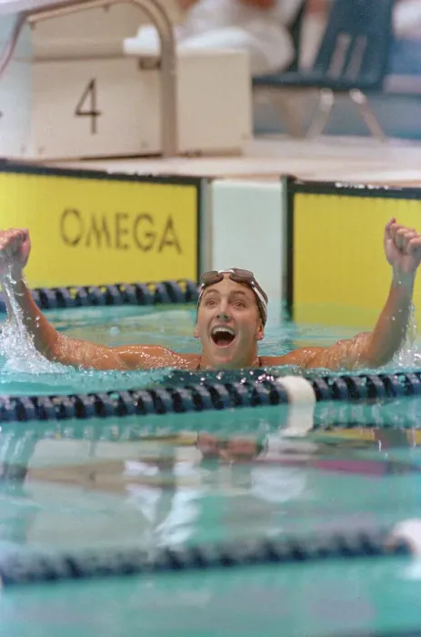 Framed Print : Summer Sanders after Winning Gold Medal for Swimming Framed Print : Summer Sanders after Winning Gold Medal for Swimming