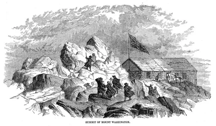 Framed Print : Summit of Mount Washington 1867 Framed Print : Summit of Mount Washington 1867