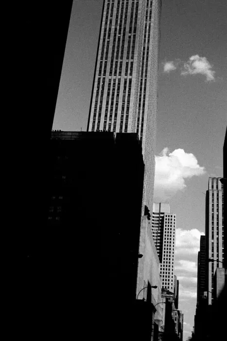 Framed Print : Sun and Shade Fall on Rockefeller Center Framed Print : Sun and Shade Fall on Rockefeller Center