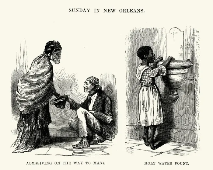 Framed Print : Sunday in New Orleans, 19th Century