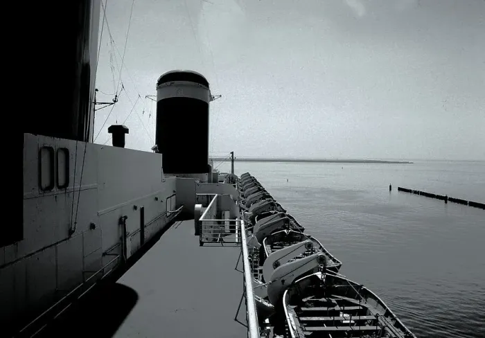 Framed Print : Sundeck and aft Funnel SS United States Framed Print : Sundeck and aft Funnel SS United States