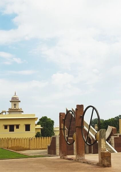 Sundials at an observatory, Jantar Mantar, Jaipur, Rajasthan, India