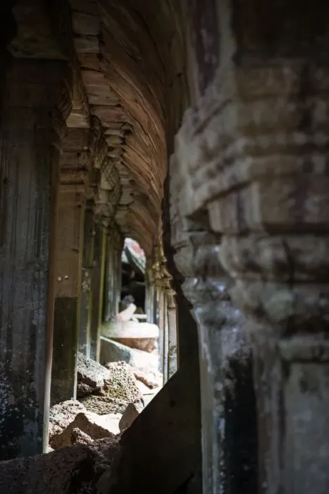 Framed Print : Sunlight at Preah Khan Temple